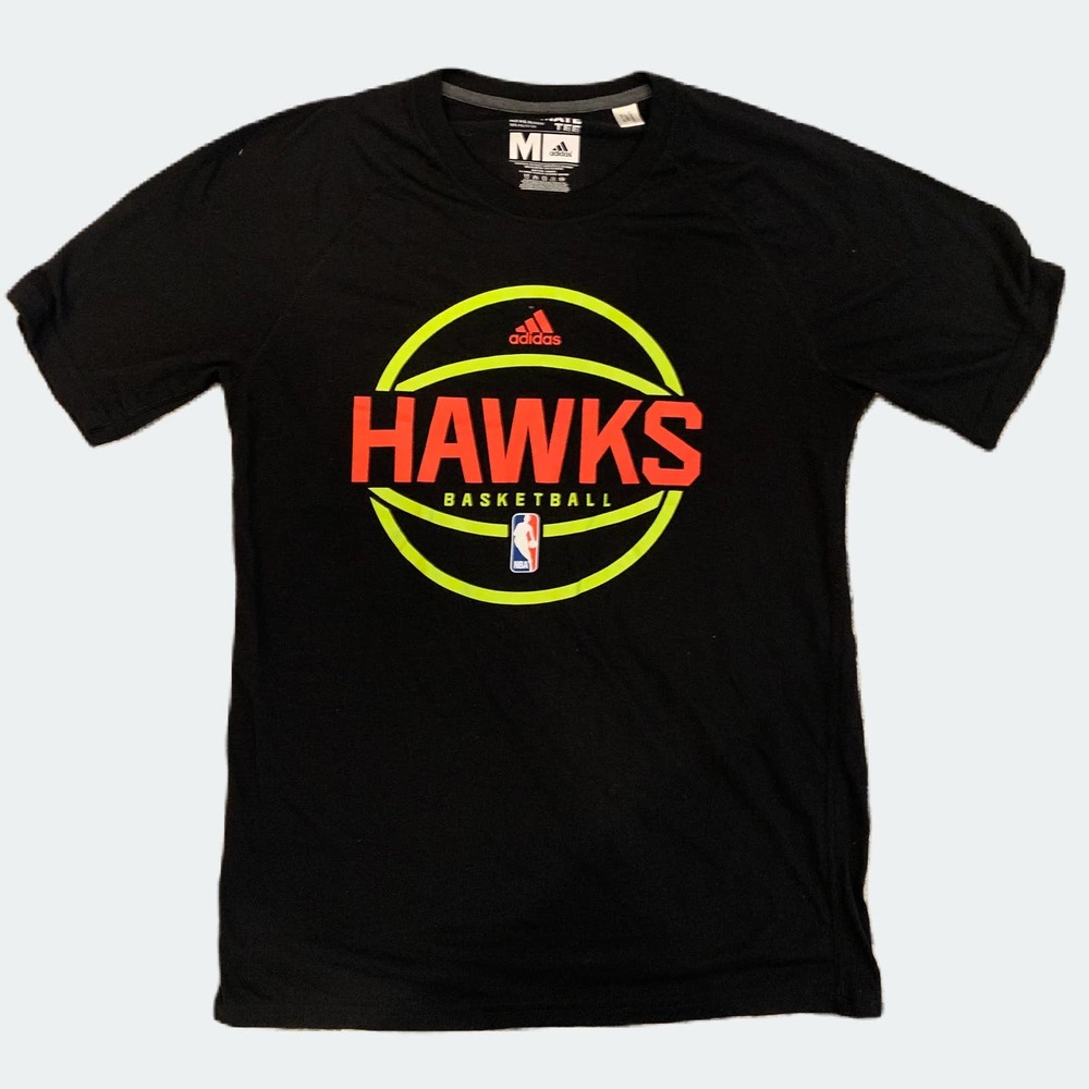 Atlanta Hawks Basketball NBA x Adidas Climalite Ultimate Tee Men’s‎ Size Medium